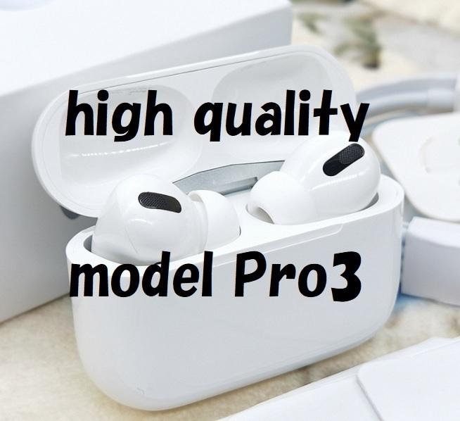★数量限定 送料無料★Apple Airpods Pro型 Pro3 白 Bluetooth 5.0 ワイヤレスイヤホン 新品 超高品質 マイク 防水 ノイズキャンセリング_画像1