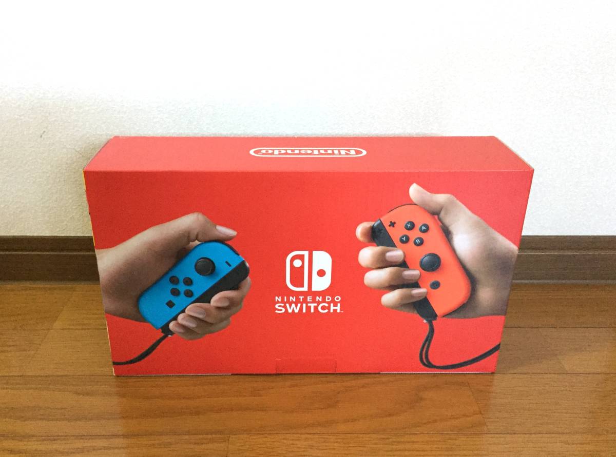 任天堂 Nintendo Switch ニンテンドースイッチ Joy-Con (L) ネオンブルー /(R) ネオンレッド 本体＋保護シートもお付けします_画像3