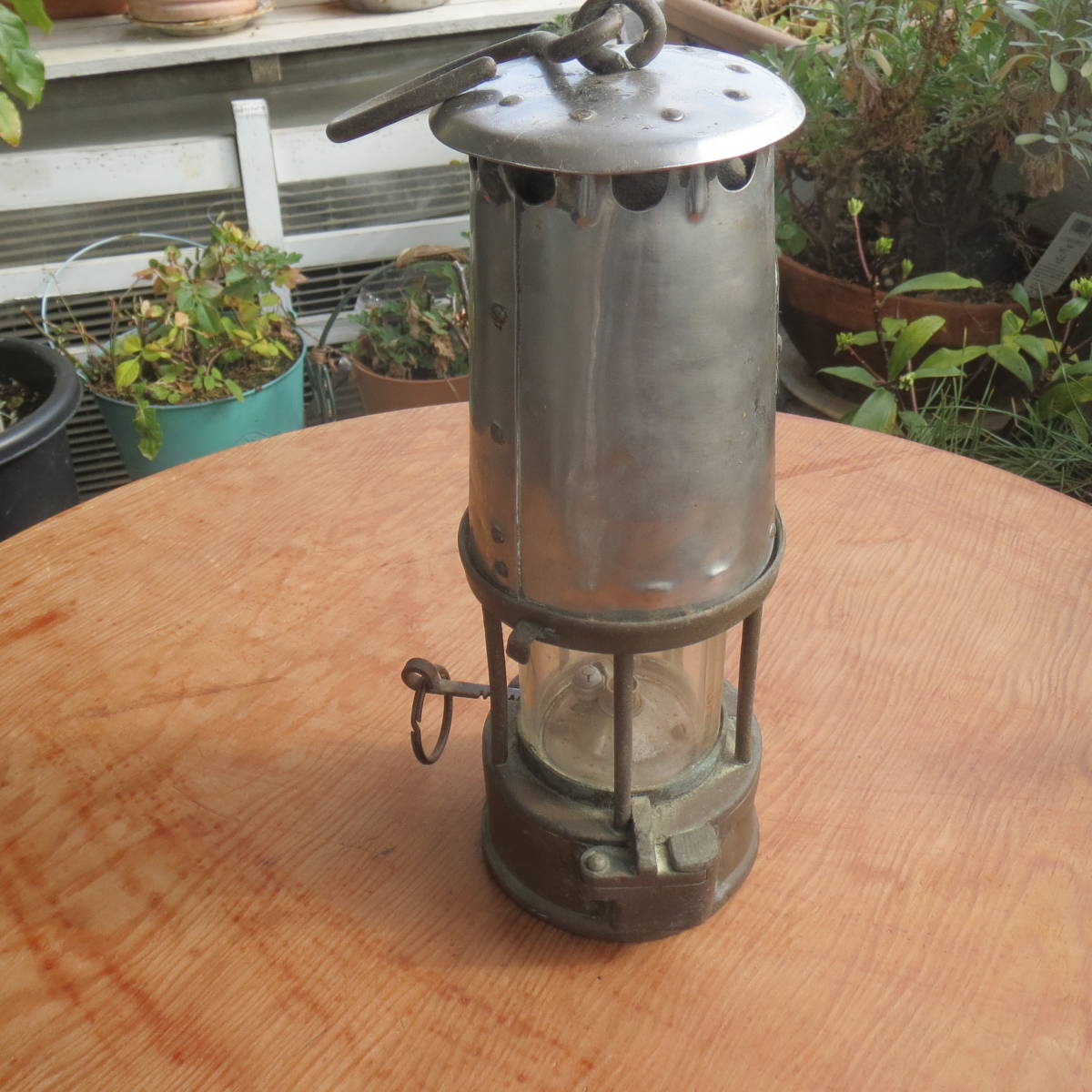 中古直販 アンティーク　ランタン　Protector Lamp&Lightninng Company（イギリス製）炭鉱ランプ