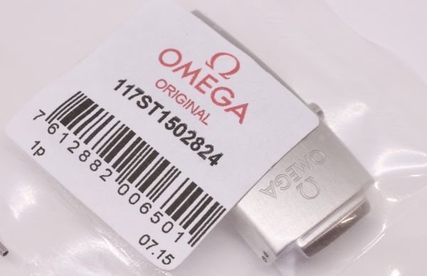 純正品 新品 オメガ OMEGA シーマスター クラスプ一式 1502/824 ブレスレット バンド ベルト バックル SS_画像3