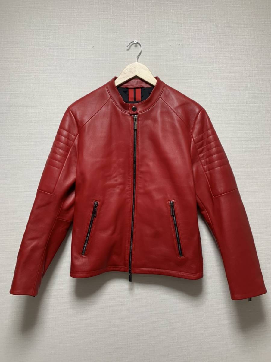 ☆Hugo Boss☆レザー ジャケット☆美品 | centroclinicoaveiro.pt