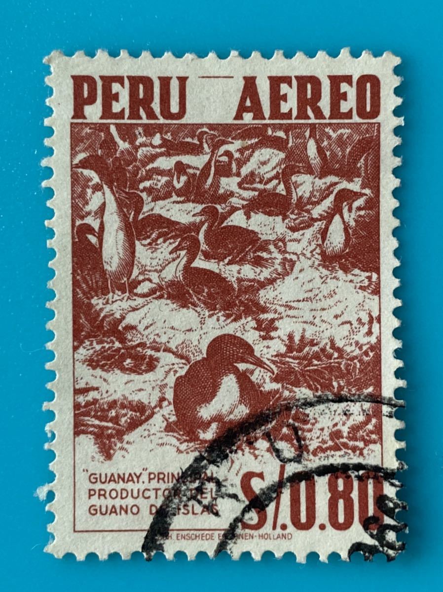 pe Roo stamp *g Anayi u(Leucocarbo bougainvillii)1962 year aviation mail 
