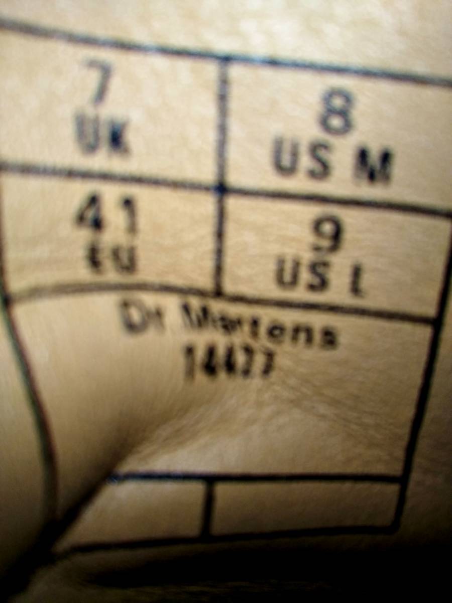 【Dr.MARTENS×BEAMS】ドクターマーチン×ビームス 英国製 ウイングチップ 7ホールブーツ UK7 (26cm ) イングランド製 別注 激レア希少品 _画像9