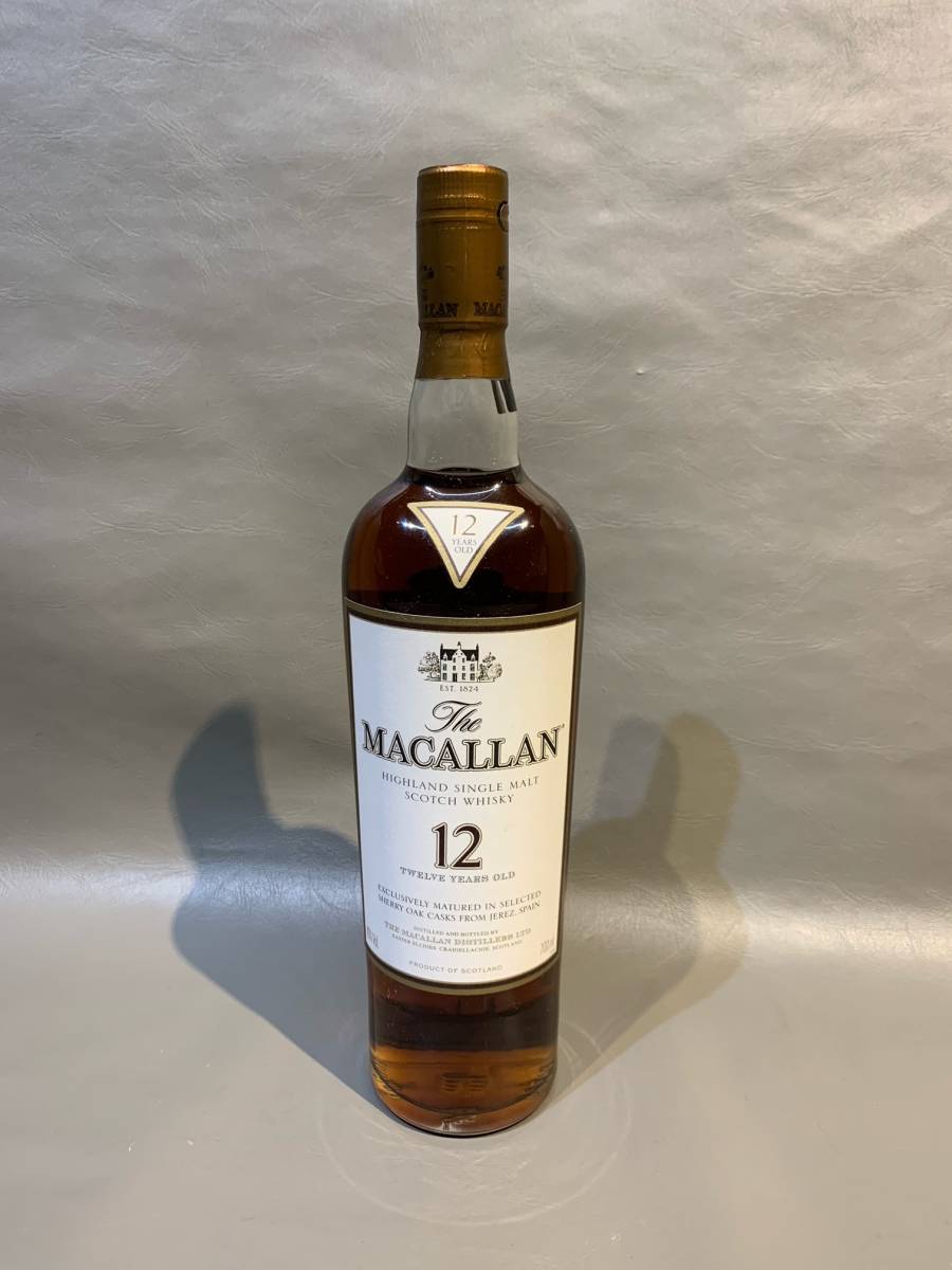 マッカラン ウイスLキー12年 MACALLAN12 旧ボトル 40度700ml