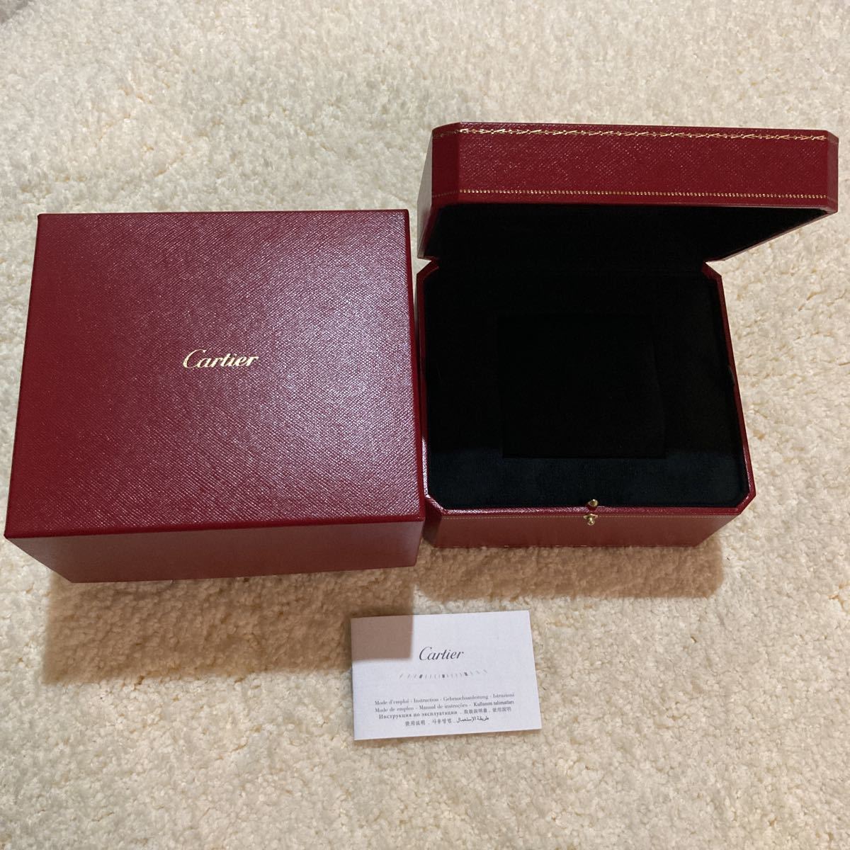 カルティエCartier 時計空箱ボックスケース空き箱箱腕時計ウォッチ付属