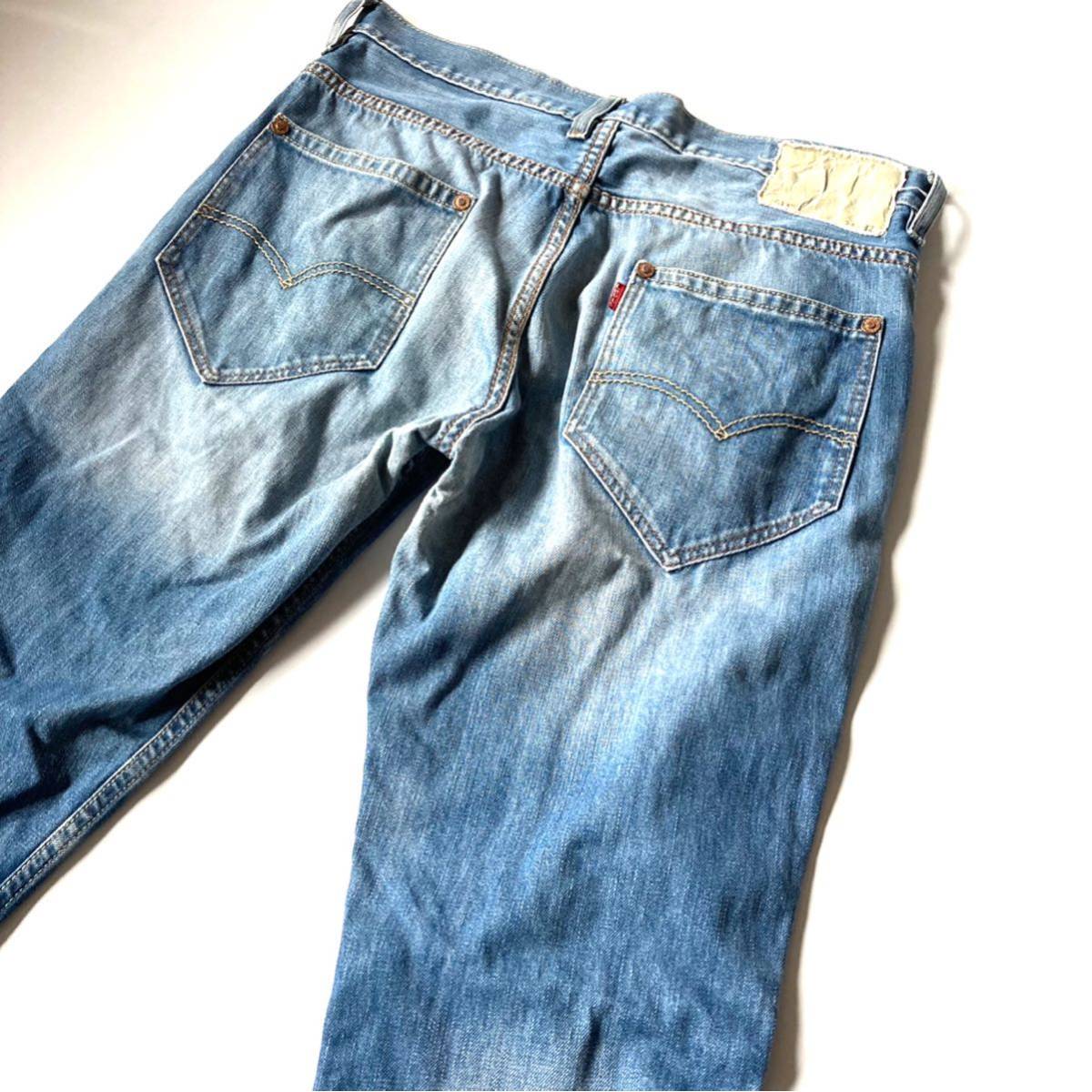 Levi''s W34実寸90㎝ ジーンズ　アメカジ古着　バイク　アウトドア　メンズ　キャンプ　ストリート　レゲエ　布ラベル　ツーリング　即決_画像1