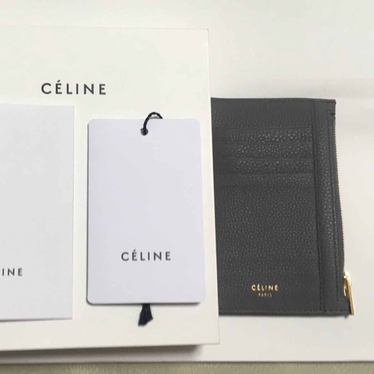 CELINE セリーヌ コインケース  celine コール コンパクトジップドカードケース　新品　フィービー オールドセリーヌ 