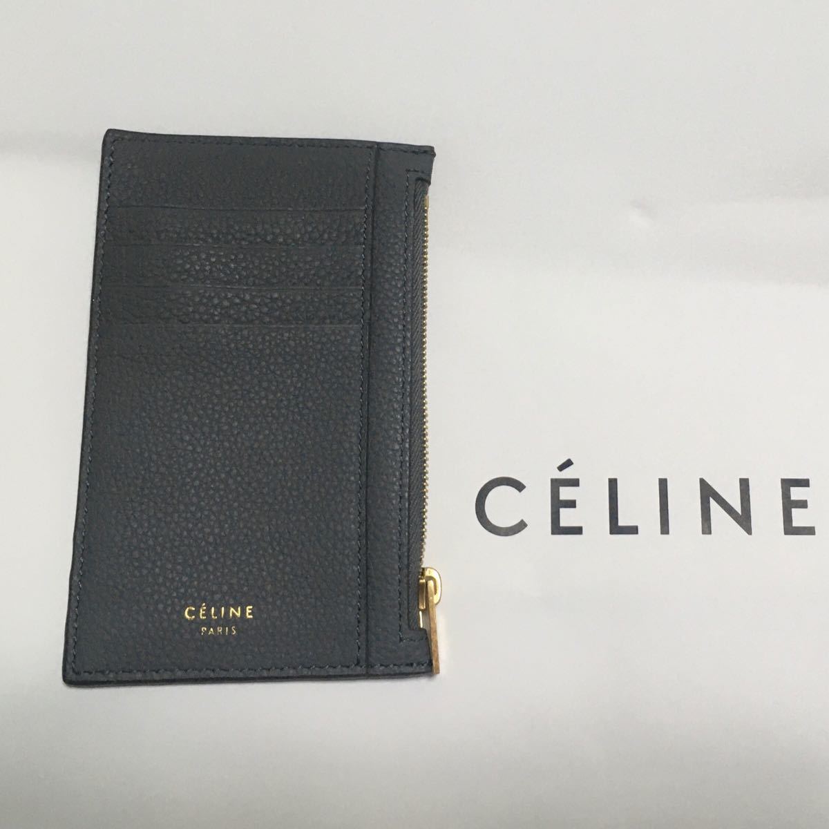 CELINE セリーヌ コインケース  celine コール コンパクトジップドカードケース　新品　フィービー オールドセリーヌ 
