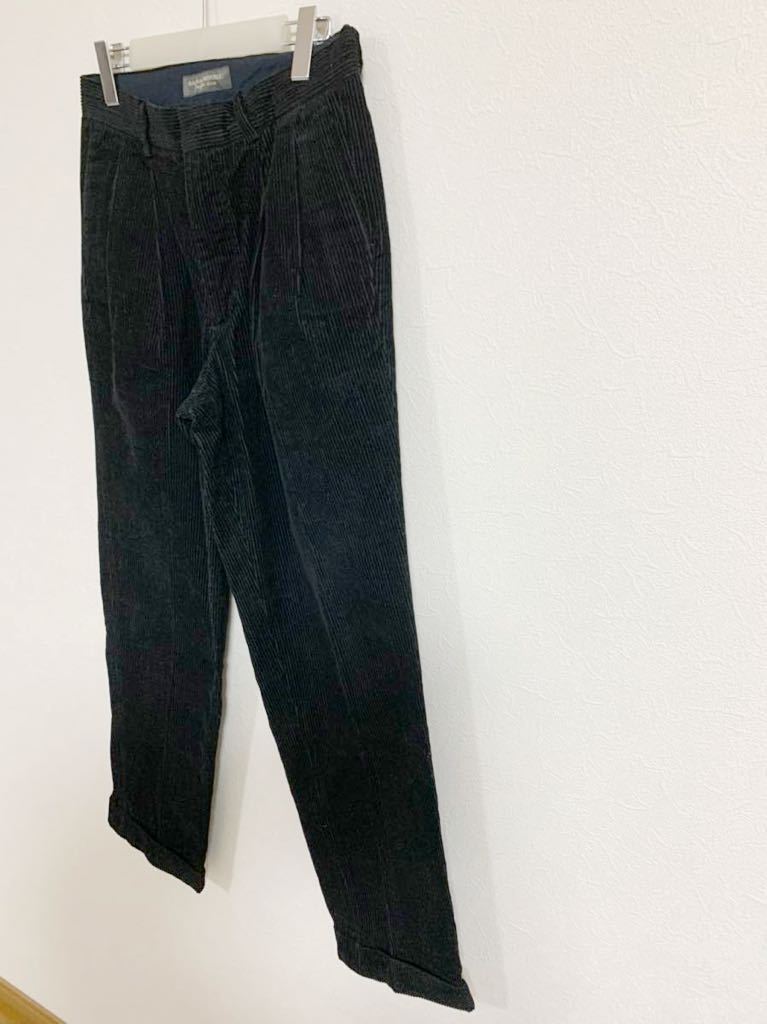 【美品】あ8 BANANA REPUBLIC バナナ・リパブリック コーディロイパンツ 黒 ブラック 綿100% メンズ size 30R クリーニング済み シンプル_画像2