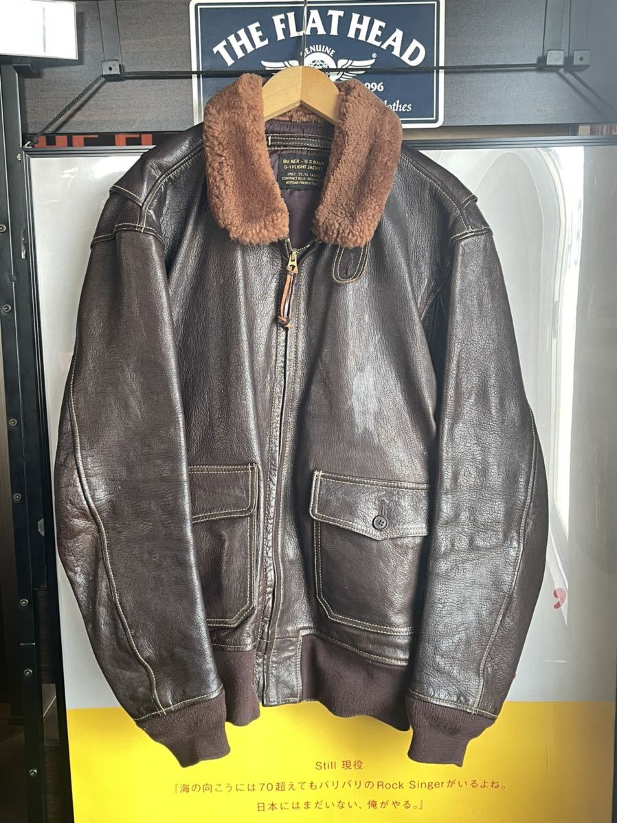 MORGANフライトジャケット G-1 .SPEC55J14レザージャケット www