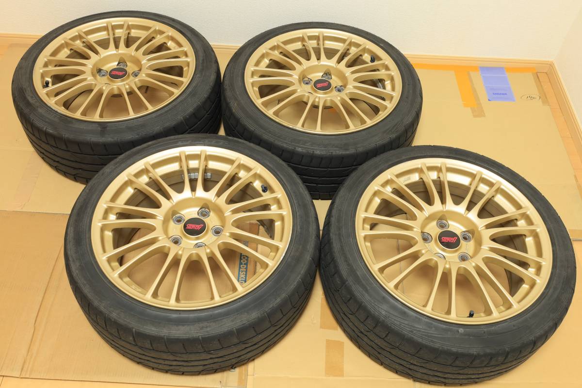 ヤフオク! - スバル WRX STI 純正 BBS ゴールド ホイールタ...