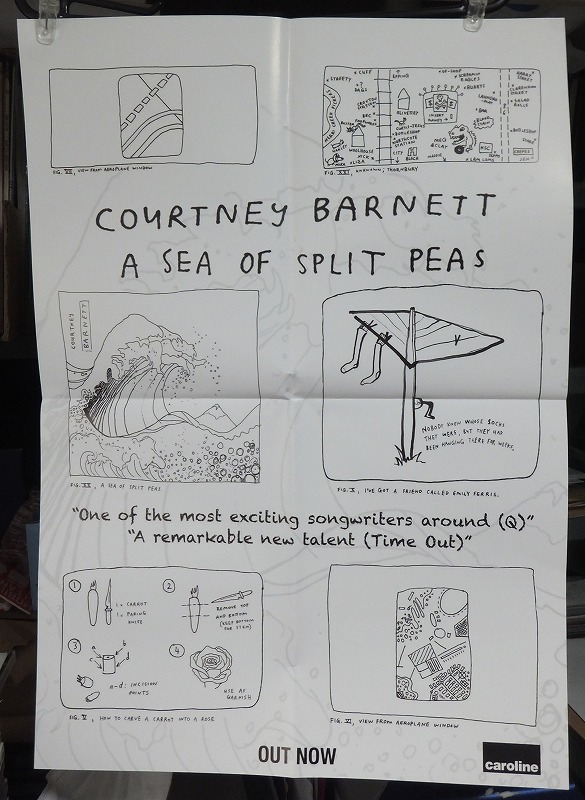 コートニー・バーネット COURTNEY BARNETT - A SEA OF SPLIT PEAS /ポスター!!_画像1