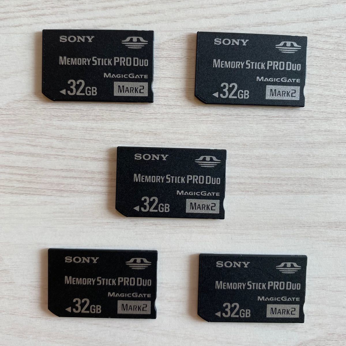 【5枚セット】SONY Memory Stick PRO DUO mark2 32GB