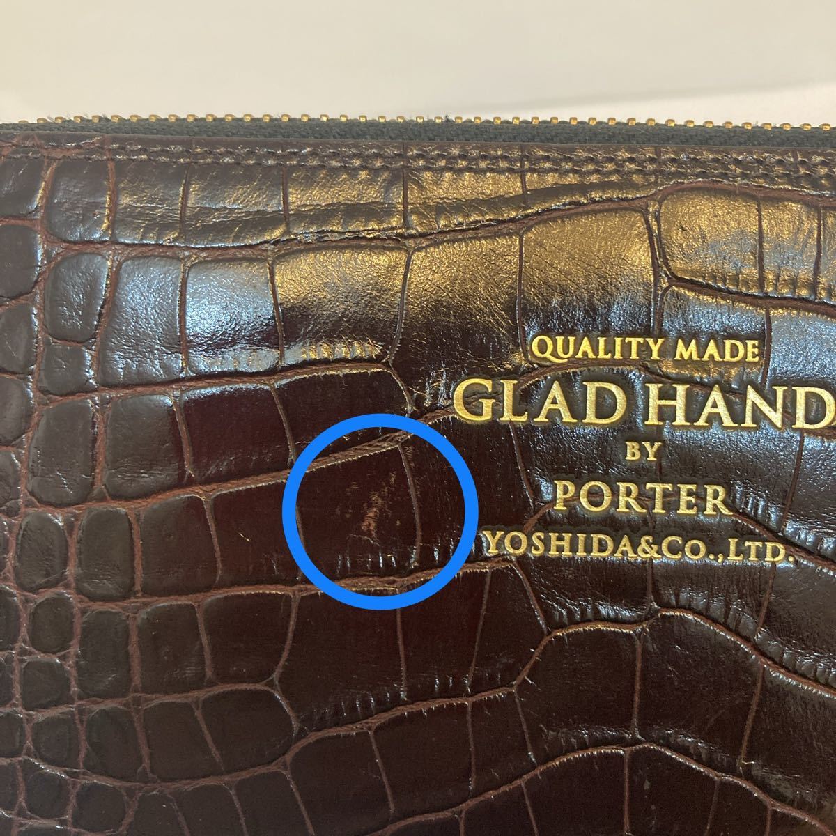 未使用 PORTER×GLAD HAND/ポーター×グラッドハンド レザージップ 未使用 PORTER×GLAD HAND/ポーター×グラッドハンド レザージップ