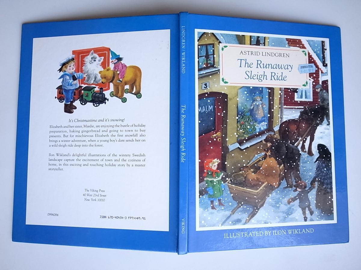 tr1801 The Runaway Sleigh Ride(Astrid Lindgren,Ilon Wikland, Viking Pr,1984)_画像3