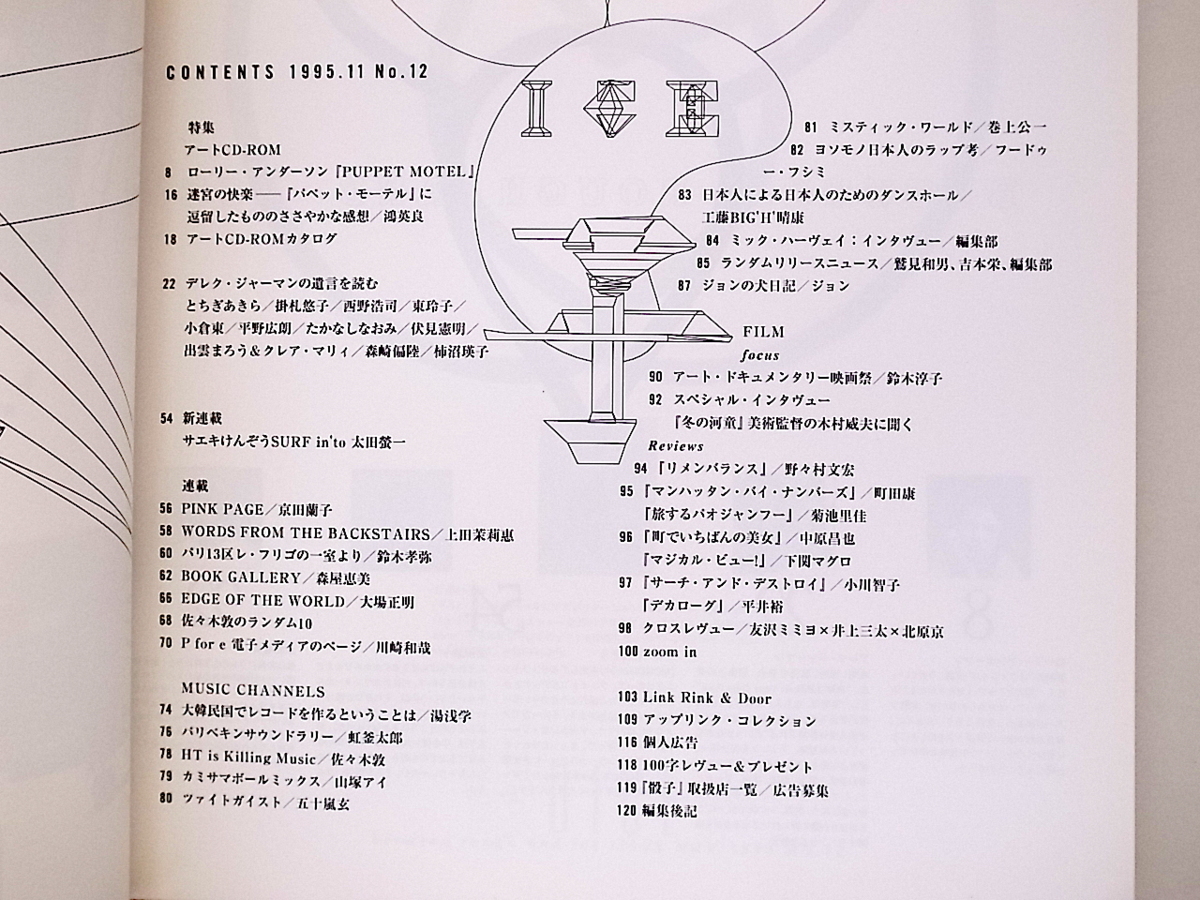 1912　骰子　DICE 1995年11月号　No.12［特集］　デレク・ジャーマンの「遺言」を読む_画像2