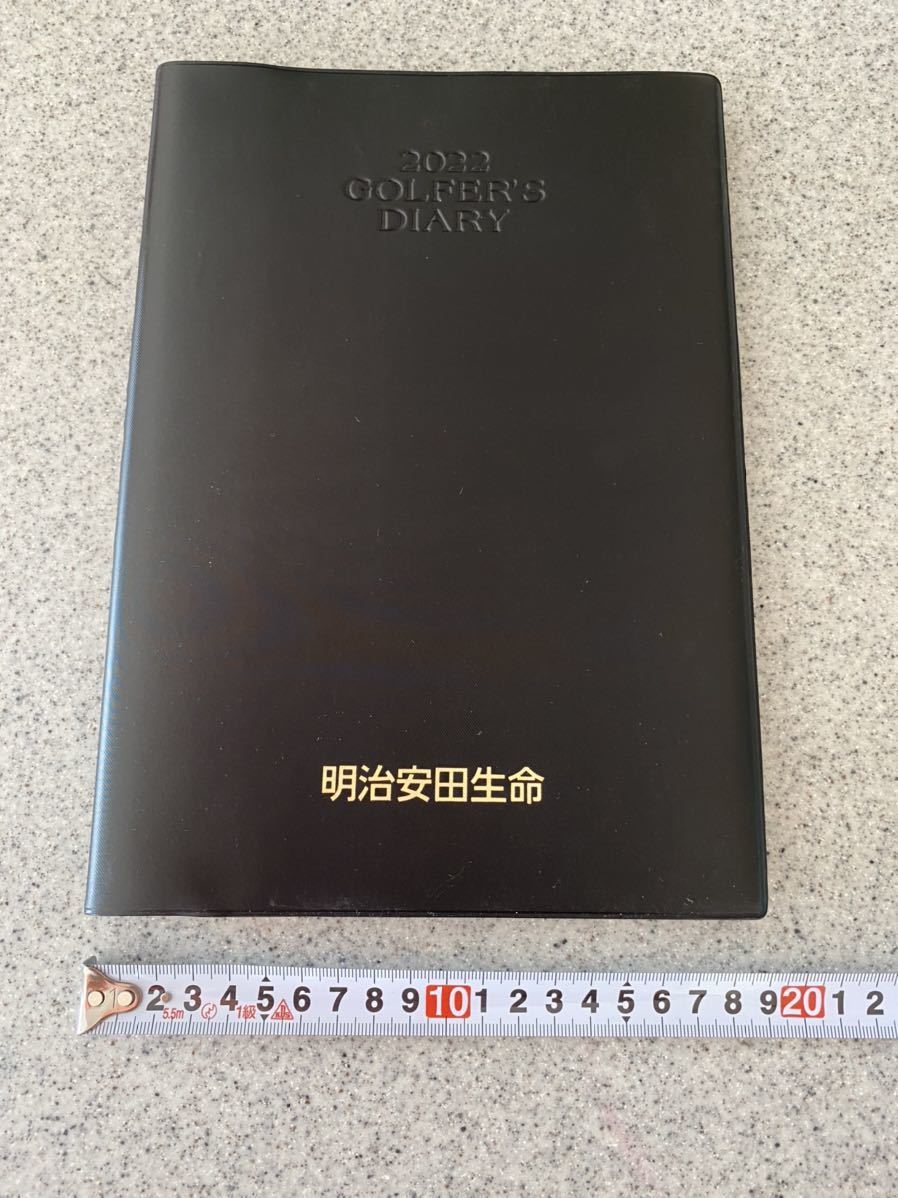 早い者勝ち！【即決】 2022年 ゴルフ好きに贈るゴルファーズ DIARY 手帳 新品未使用 企業名入り 黒 ブラック 送料無料 50 1円_画像1