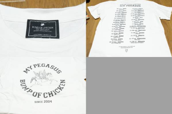 BUMP OF CHICKEN( bump *ob*chi gold ) TOUR 2004 MY PEGASUS T-shirt 