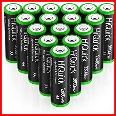 ★サイズ:単3形充電池16本★ HiQuick 単三電池 充電式 ニッケル水素電池 高容量2800mAh ケース4個付き 約1200回使用可能 単3形充電池_画像8