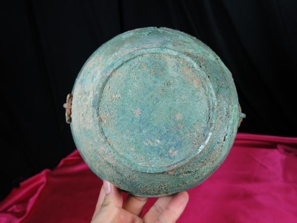 B　遊環青銅器　漢時代　遺跡発掘品　金工　中国　_画像7