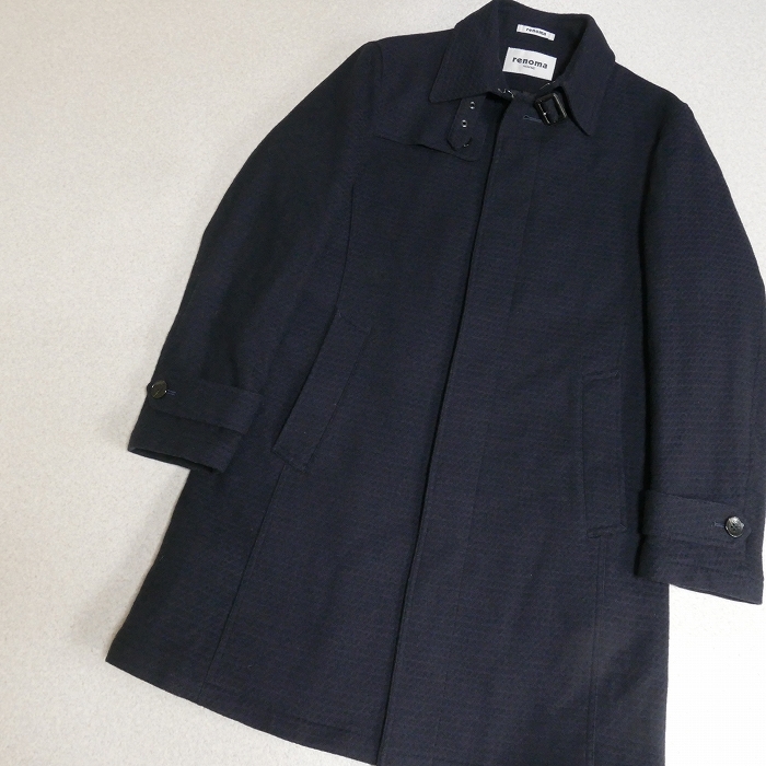 レノマ・オム renoma HOMME ウールシングルトレンチコート LL 美品