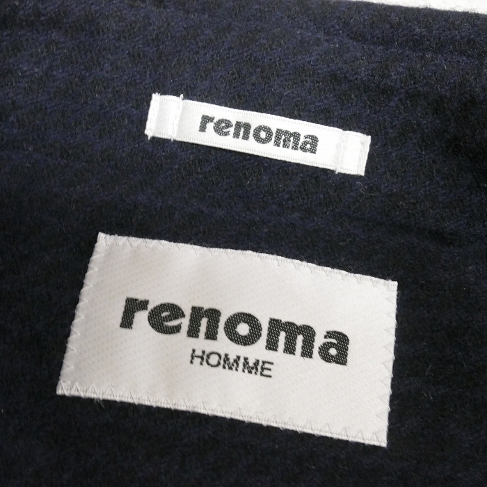 レノマ・オム renoma HOMME ウールシングルトレンチコート LL 美品