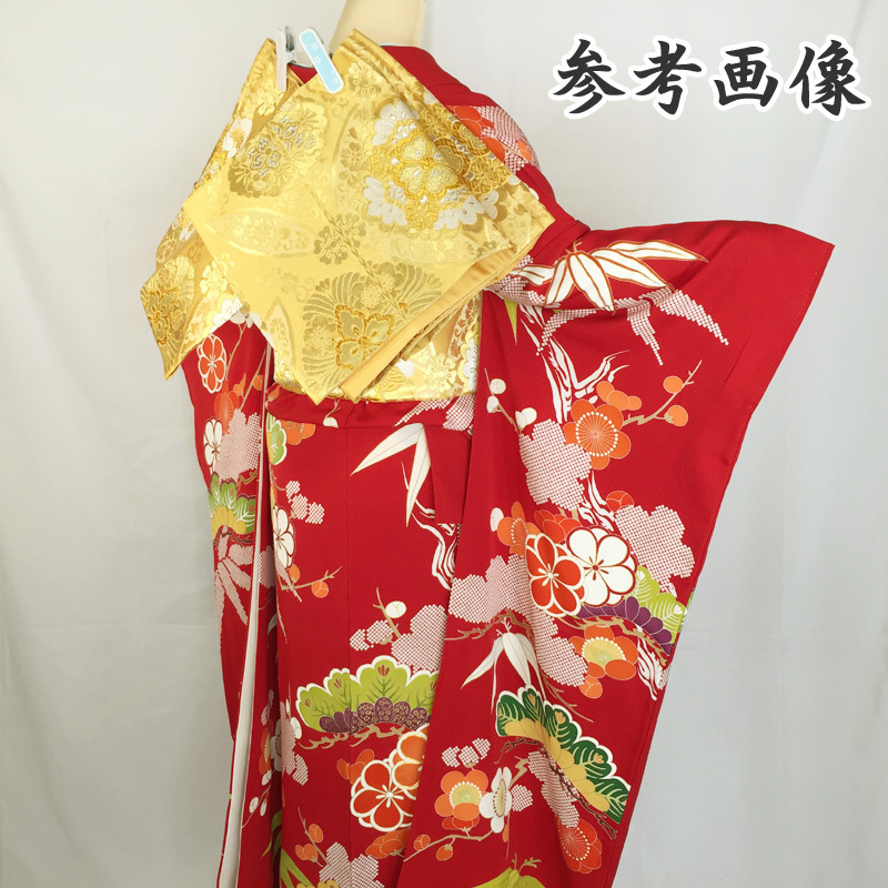 [ last SALE!!]* finest quality. excellent article! thousand . Kyouyuuzen long-sleeved kimono pine bamboo plum * beautiful goods 110z10