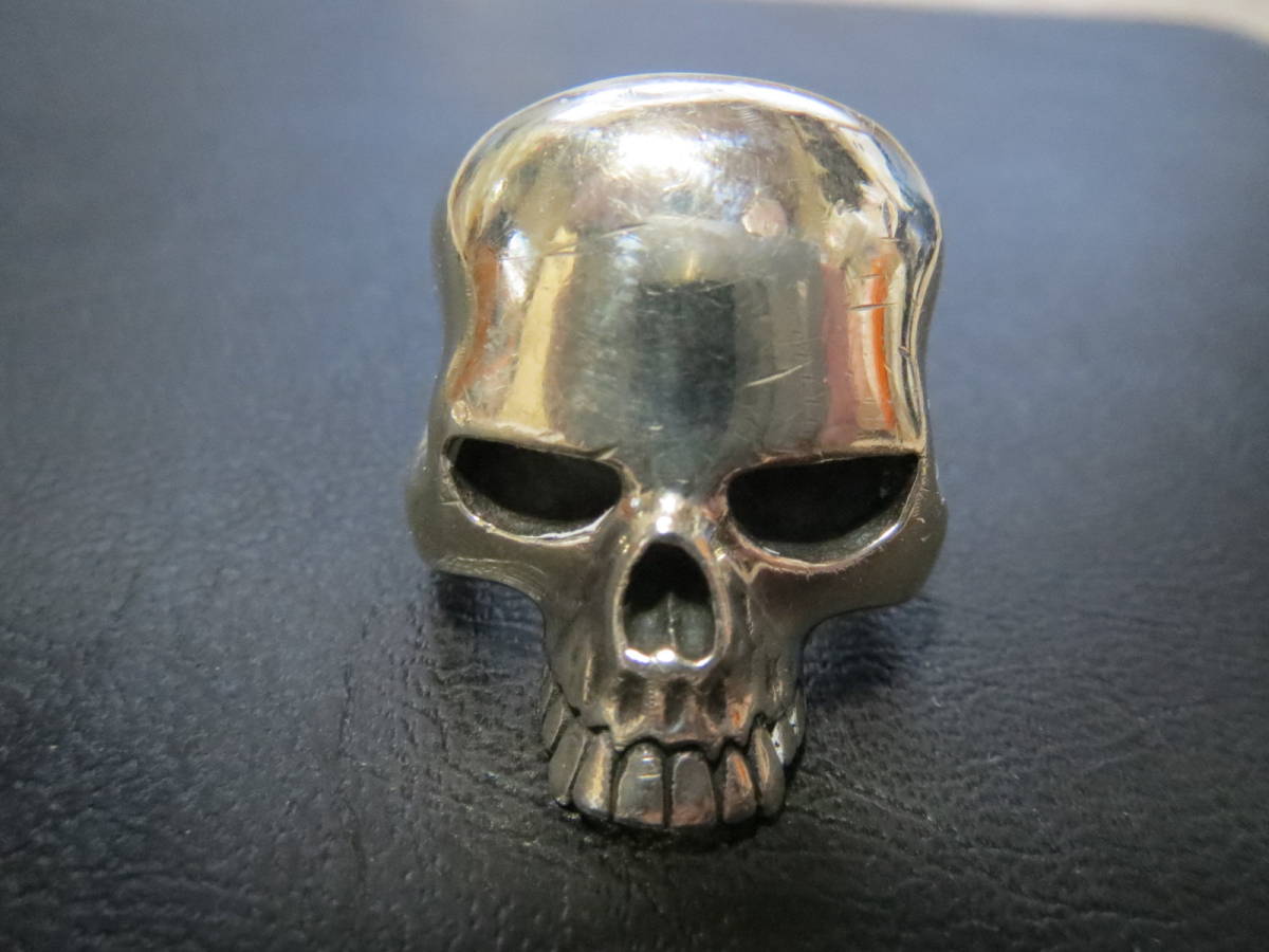 CRAZY PIG ラージエビルスカルリング １7号 EVIL SKULL RING-