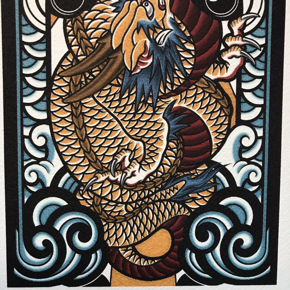 縁起物 開運 和柄 イラスト 昇り龍 黄龍 B5サイズ フレーム付き 壁掛け インテリア絵画 Tattoo 刺青 トライバル 的详细信息 雅虎拍卖代拍 From Japan 縁起物 開運 和柄 イラスト 昇り龍 黄龍 B5サイズ フレーム付き 壁掛け インテリア絵画 Tattoo 刺青 トライバル 的详细信息 雅虎拍卖代拍 From Japan