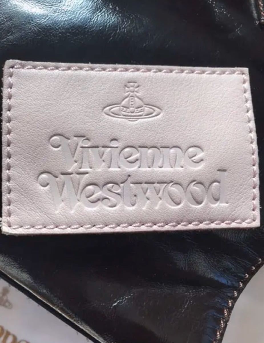 【レアデザイン】　Vivienne Westwood　ヴィヴィアンウエストウッド　バッグ　ロゴ型押し　保存袋付き