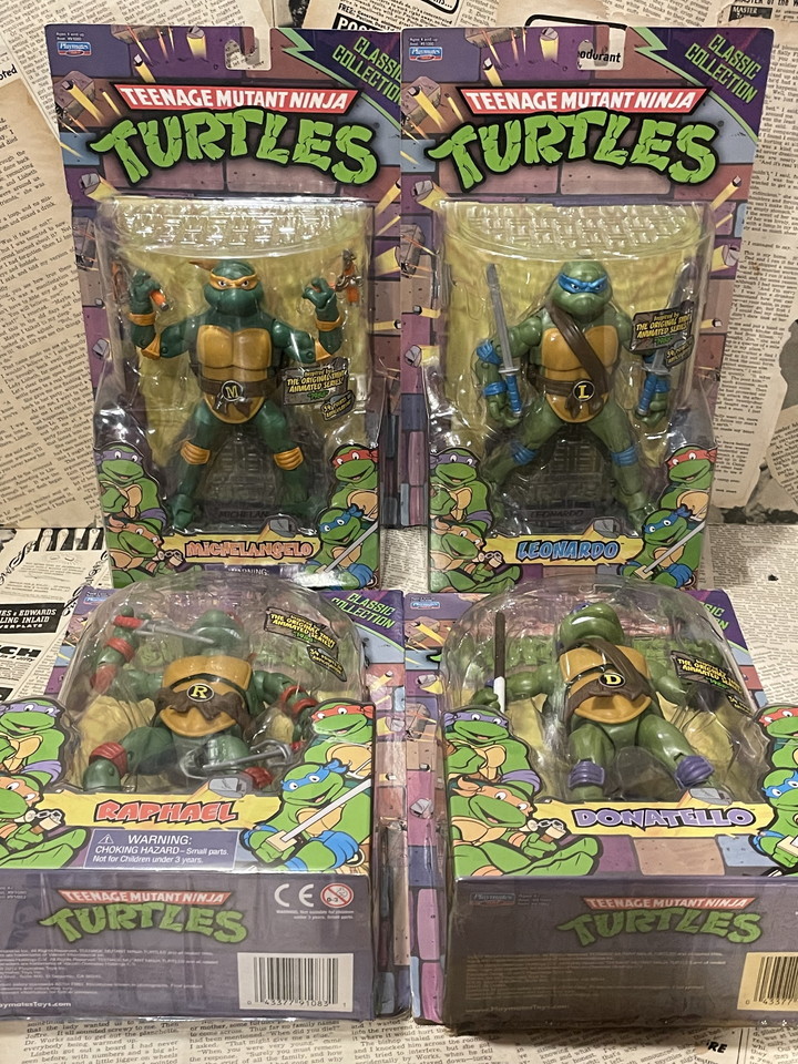 ☆TMNT/タートルズ/クラシックコレクション/アクションフィギュア4種