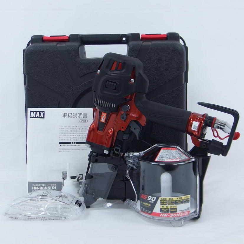 1円【美品】MAX マックス/釘打機スーパーネイラ/高圧コイルネイラ/HN
