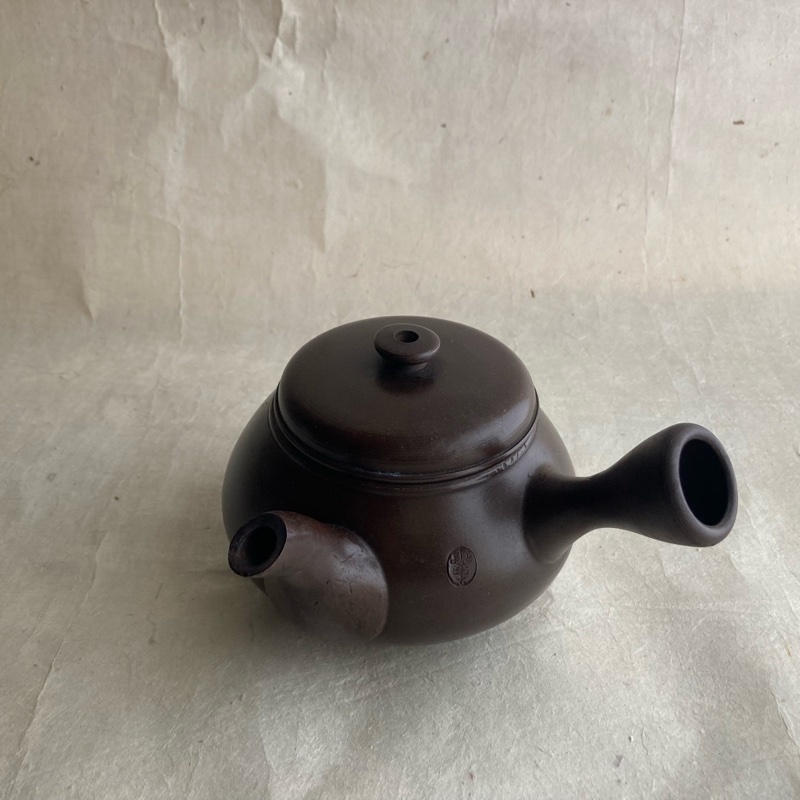 送料込】 素三 常滑焼 急須 名工 井上 造 煎茶道具 茶注 横手 窯変