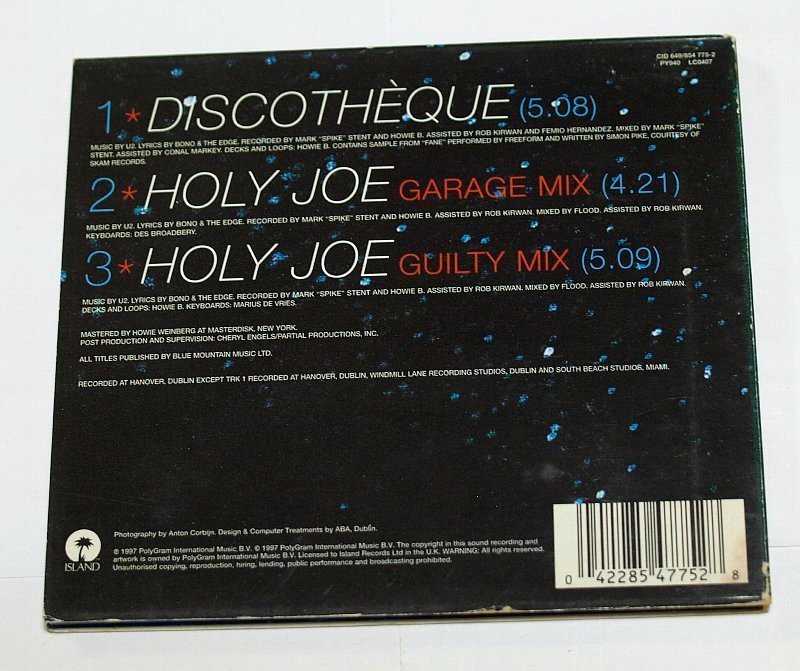 U2 / Discotheque CD シングル ディスコテック_画像3