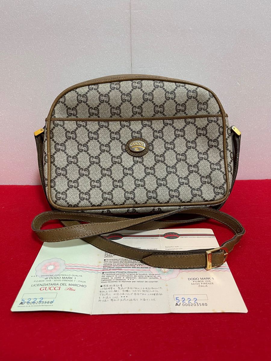 GUCCI オールドグッチ グッチプラス ショルダーバッグ