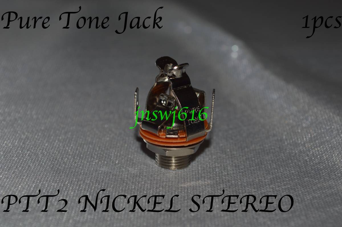 Pure Tone Jack PTT2 ニッケル NICKEL ステレオ stereo ジャック ギタークラフト guitar bass ギター ベース スイッチ_画像2