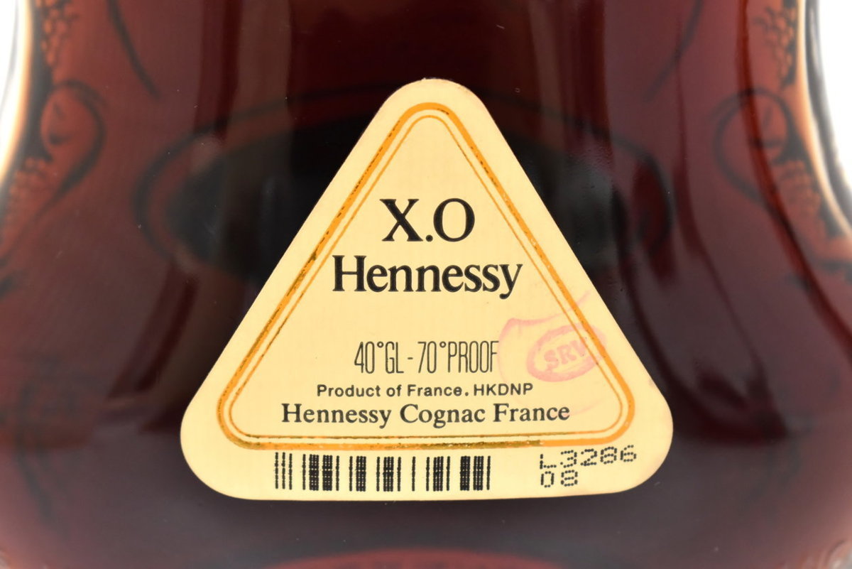 ヘネシー Hennessy コニャック ブランデー X.O クリアボトル 金キャップ 700ml 40％ フランス 未開栓 → 2110LA014_画像4