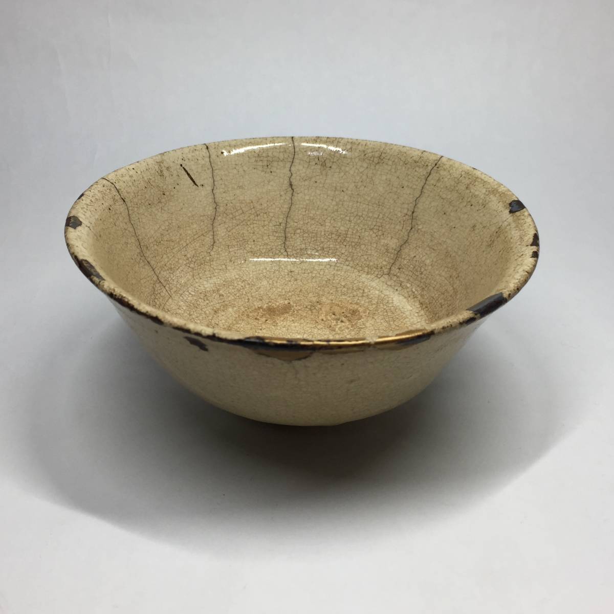 青井戸のような堅手茶碗（李朝前期） - 工芸品