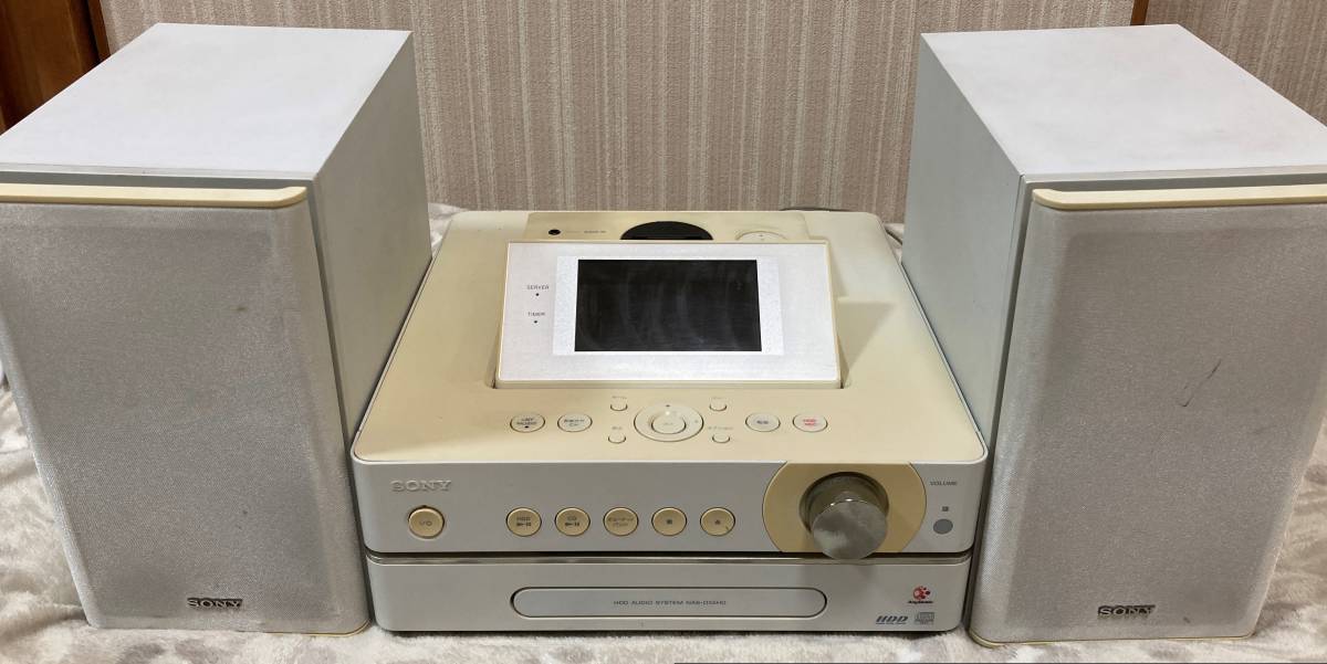 SONY ソニー HDD CD コンポ NET JUKE NAS-D55HD スピーカー＆取扱説明 