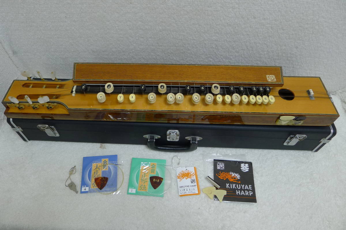 aa071*.. -ply Taisho koto key attaching F28JS KIKUYAE-HARP Fuso musical instruments factory pick string attaching at that time. book mark /140