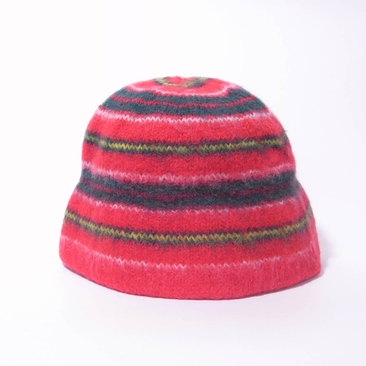 Robert Mackie of Scotland / Knit Hat / Red / ロバート・マッキー ウール　ニットハット　ニット帽 帽子 ニットキャップ_画像1