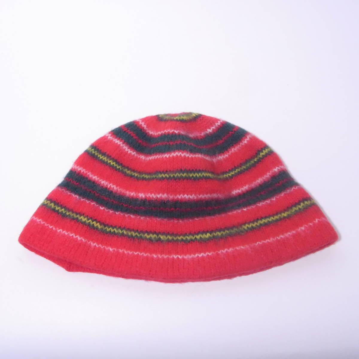 Robert Mackie of Scotland / Knit Hat / Red / ロバート・マッキー ウール　ニットハット　ニット帽 帽子 ニットキャップ_画像3