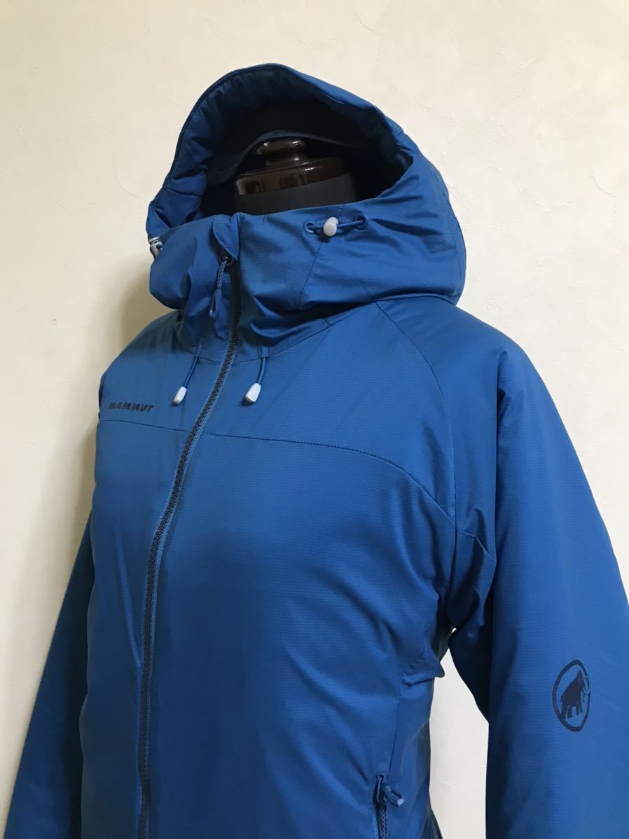 [ new goods ] MAMMUT Mammut outdoor lady's middle cotton plant Zip parka jacket PERTEX mountain climbing protection against cold nylon Japan size L long sleeve 165/92A