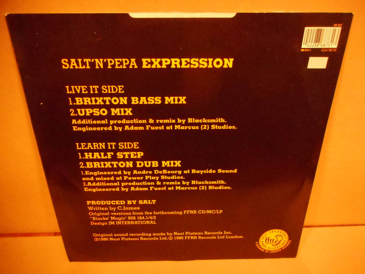 【HIP HOP 12inch】Salt N Pepa / Expression The Brixton Bass Mix SALT 'N' PEPA_画像2