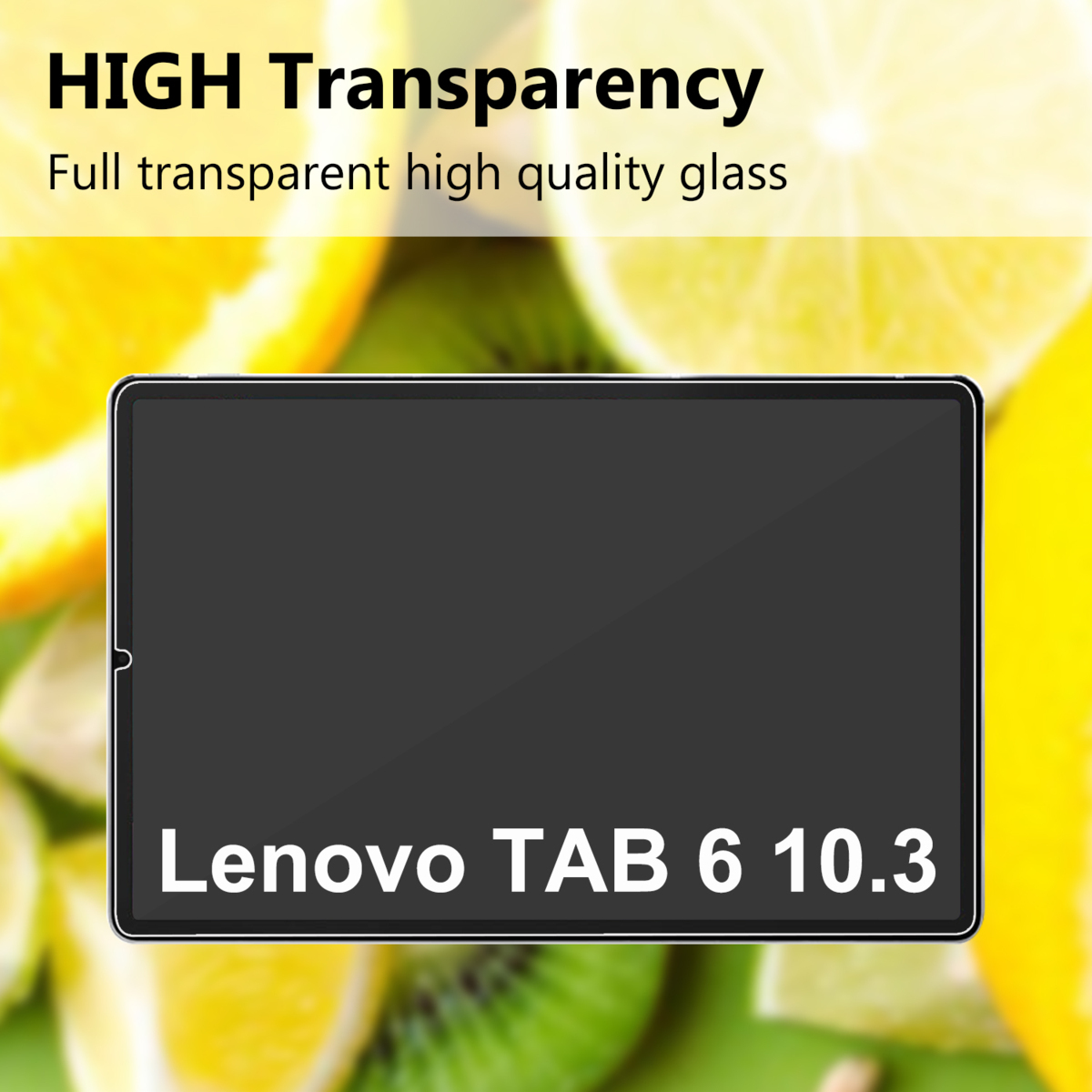 Lenovo Tab6 10.3インチ 強化ガラス 液晶保護フィルム ガラスフィルム 耐指紋 表面硬度 9H 業界最薄0.3mmのガラスを採用 2.5D_画像6