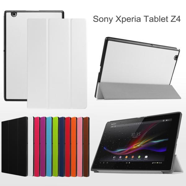 【送料無料】Sony Xperia Z4 Tablet 専用ケース　三つ折　カバー　薄型　軽量型　スタンド機能　高品質PUレザーケース☆ホワイト_画像8