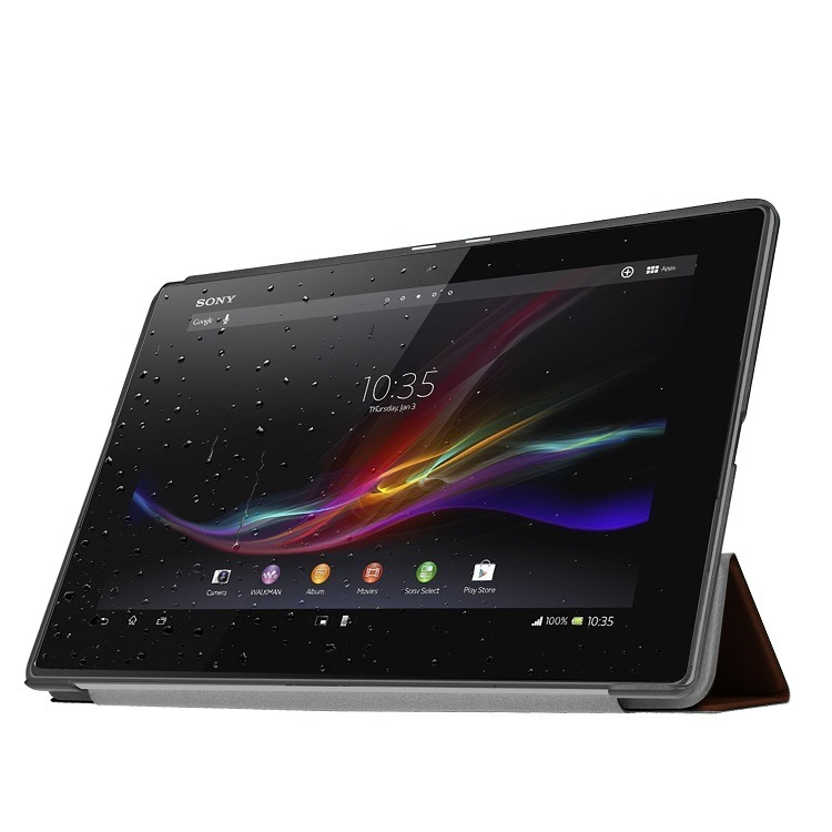 【送料無料】Sony Xperia Z4 Tablet 専用ケース　三つ折　カバー　薄型　軽量型　スタンド機能　高品質PUレザーケース☆ホワイト_画像5