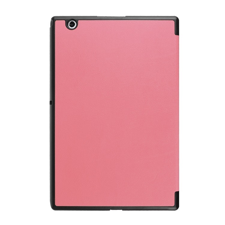 【送料無料】Sony Xperia Z4 Tablet 専用ケース　三つ折　カバー　薄型　軽量型　スタンド機能　高品質PUレザーケース☆ピンク_画像3
