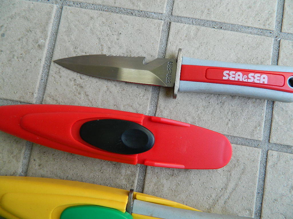  unused * SEA&SEA diver knife 4 color set 