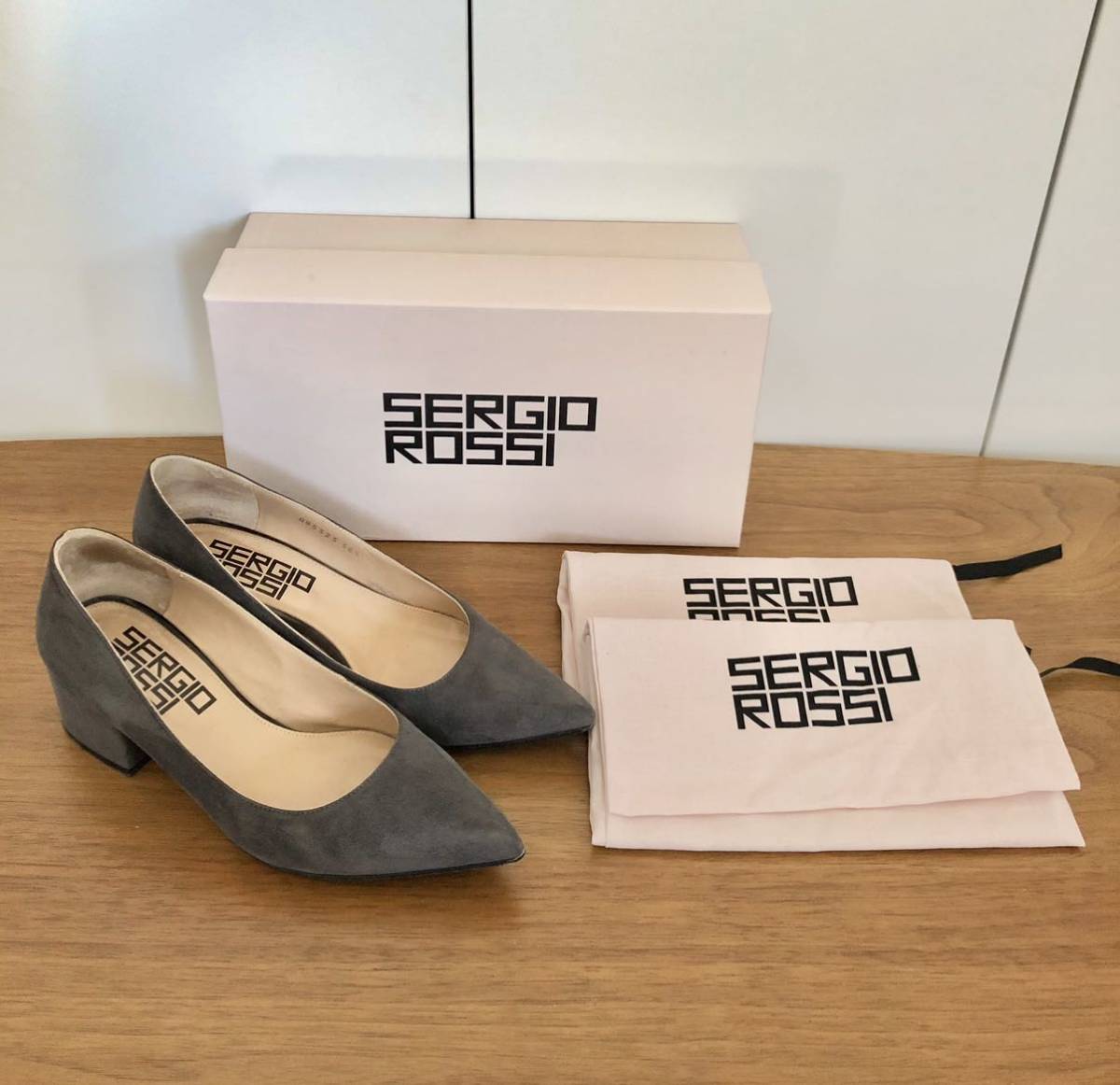 Sergio Rossi セルジオロッシ パンプス グレー 36.5 lsgesso.com